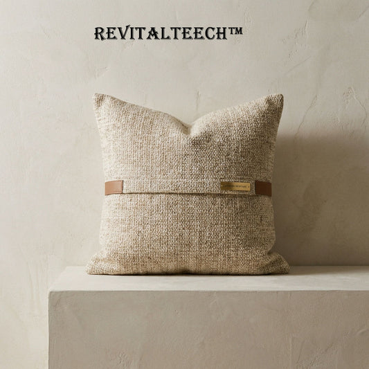 Revitalteech™  THE HERITAGE TEXTURED BOLSTER "Design should be felt as much as it is seen. A sanctuary for the senses that bridges the gap between raw mineral textures and the quiet sophistication of modern heritage."